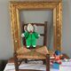 Chaise bois et paille vintage pour enfant
