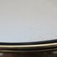 Mirror tray, modernist, minimalist, in gold metal and scoubidou, 1950-1960
