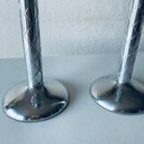 Pair of palm tree candlesticks