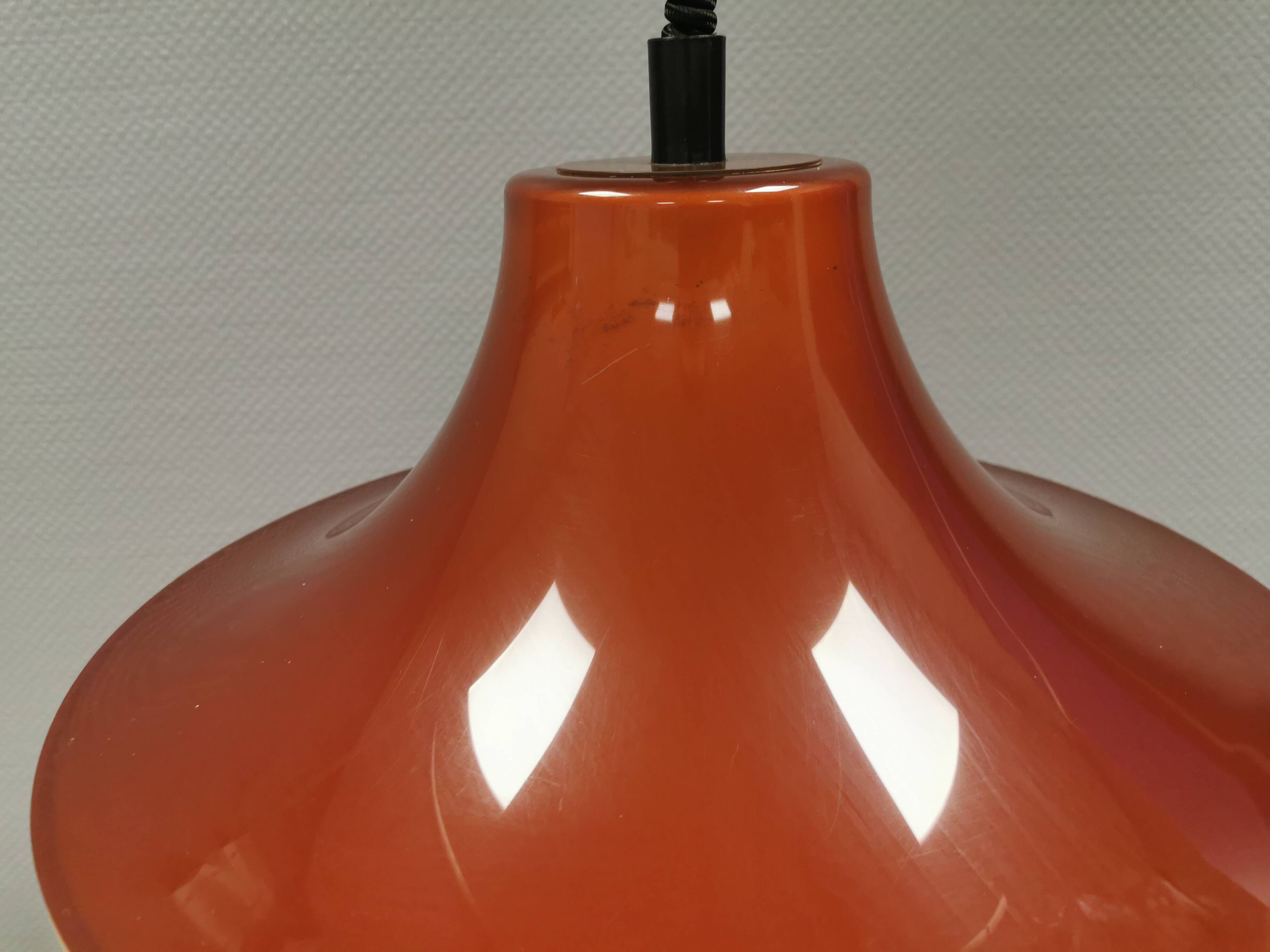 Lampe à suspension Jo Hammerborg pour Fog&Mørup modèle Plain de 1977.
