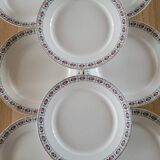 8 antique flat plates from Sté Céramique Maestricht