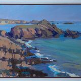 Painting Brittany Seaside + Montparnasse setting