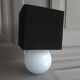 Opaline ball lamp Art Deco