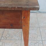 Rustic table in solid oak