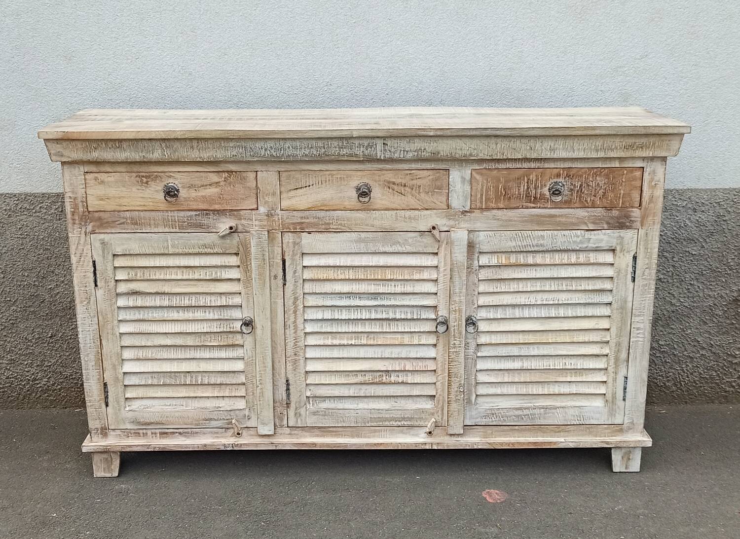 White wooden sideboard