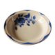 Hollow round dish corsica digoin sarreguemines blue art deco