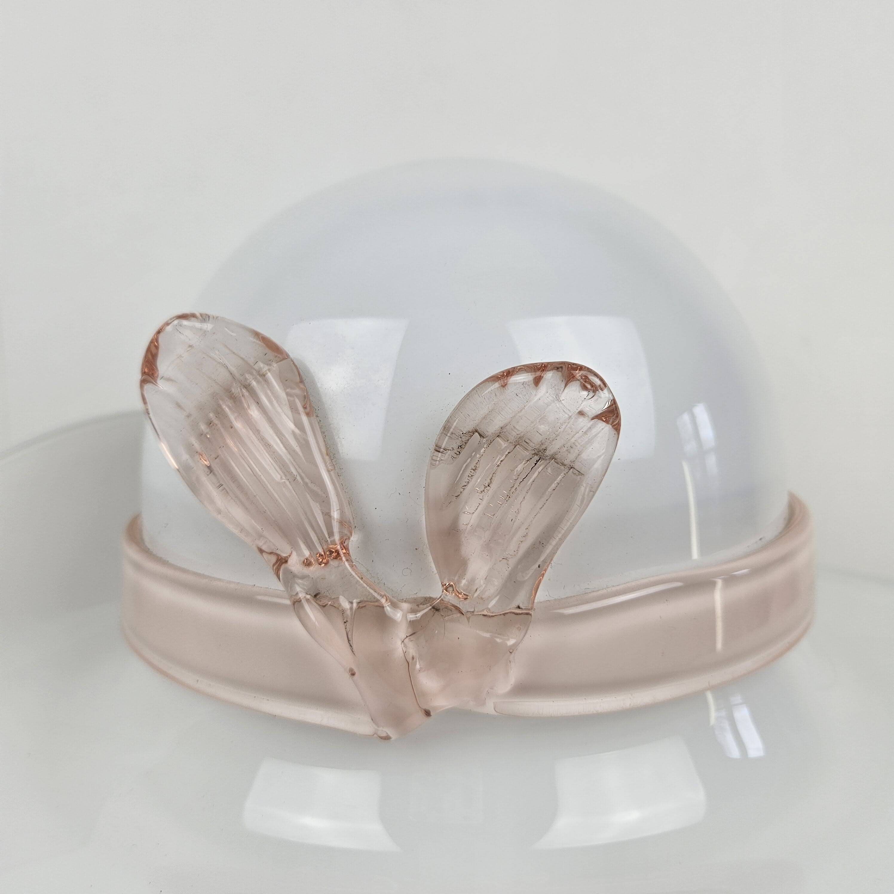 Table Lamp with Brass and Murano Glass, Italy 1970's