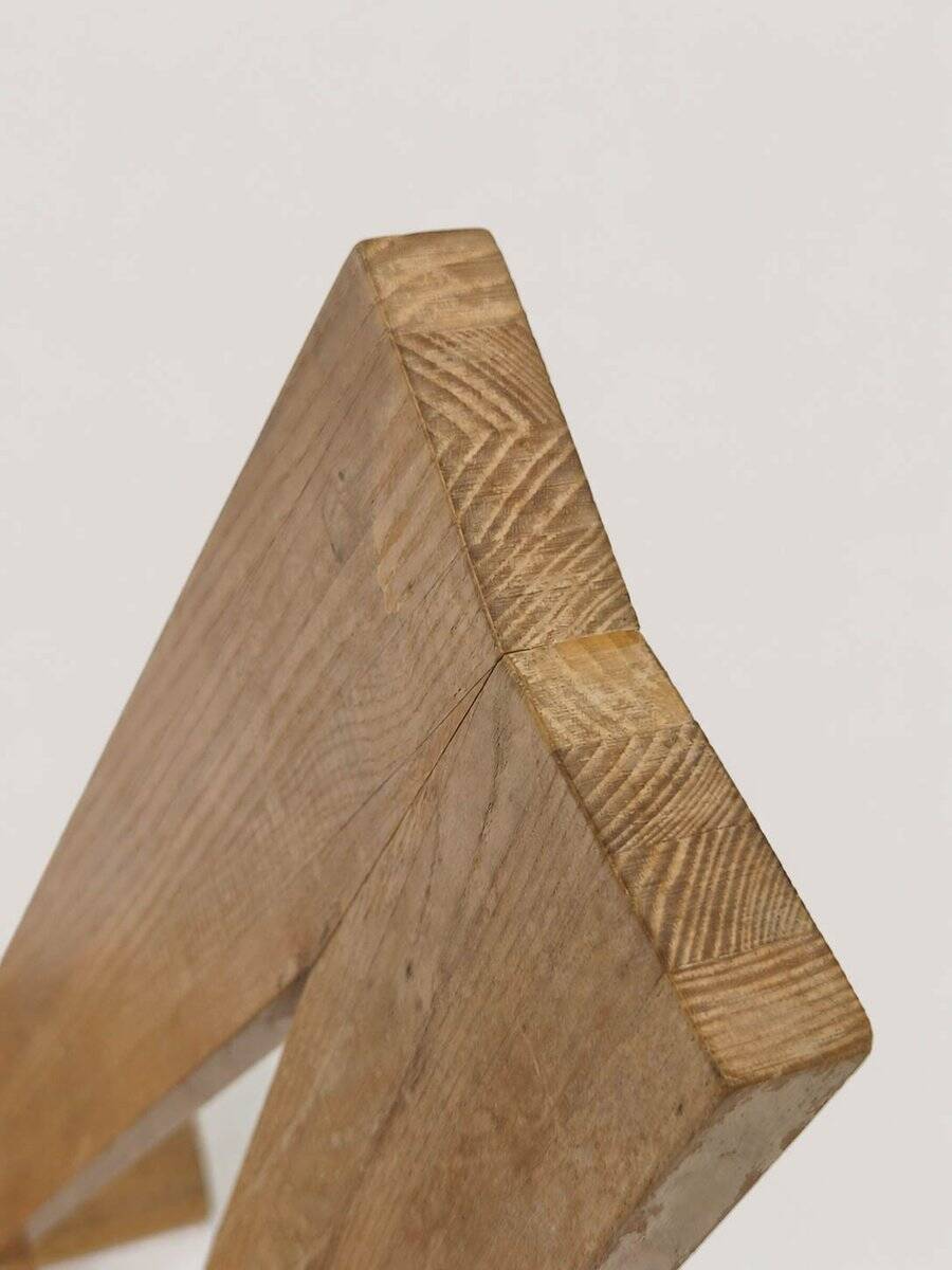 Model S45 Chlacc wood chair by Pierre Chapo, 1979