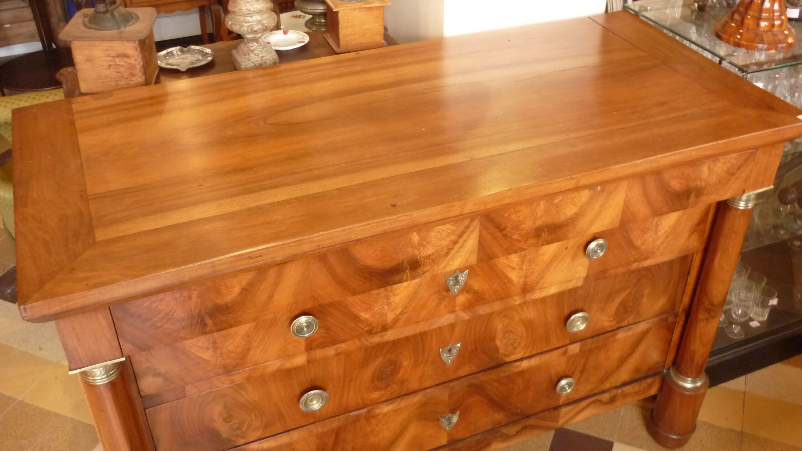 Empire dresser walnut columns
