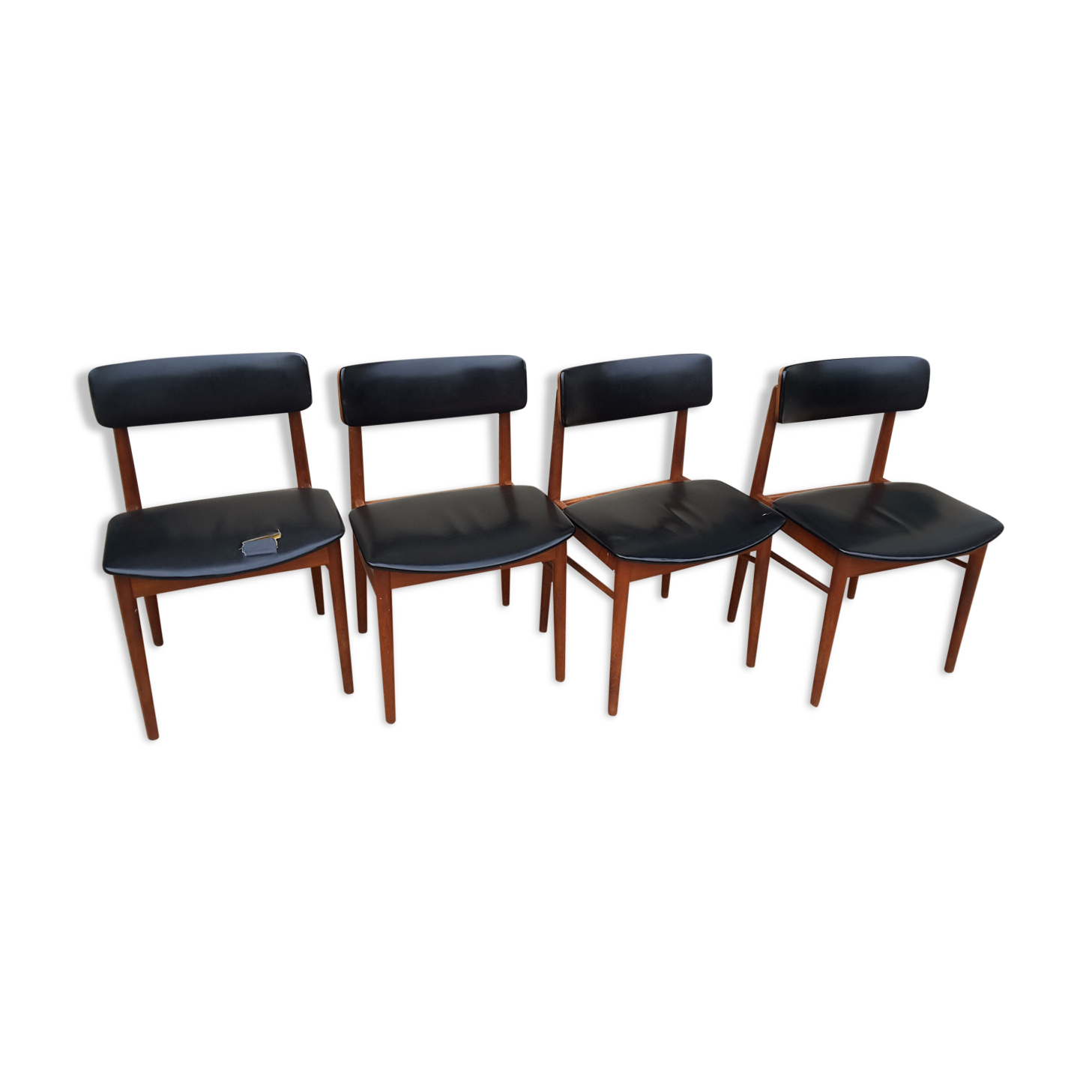 Set of 4 Scandinavian chairs by S. Chrobat for Sax