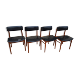 Serie de 4 chaises scandinaves par S. Chrobat pour Sax