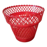 Cache pot 1960 plastique  Syla rouge