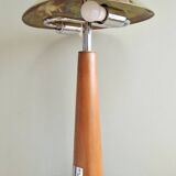 Grande lampe nautique bois et laiton années 80