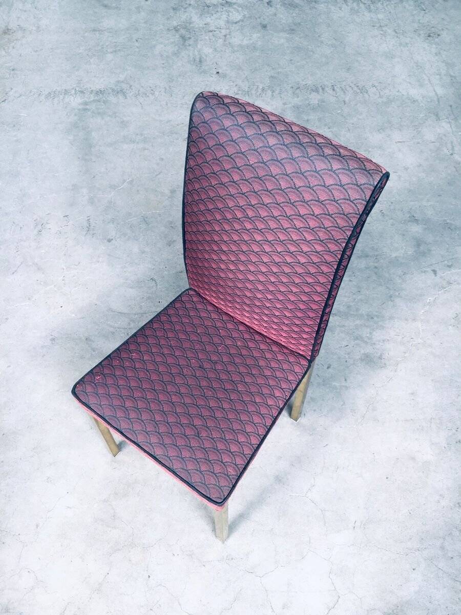 Hollywood Regency Style Design Dining Chair, 1970s, Belgium, Set of 6