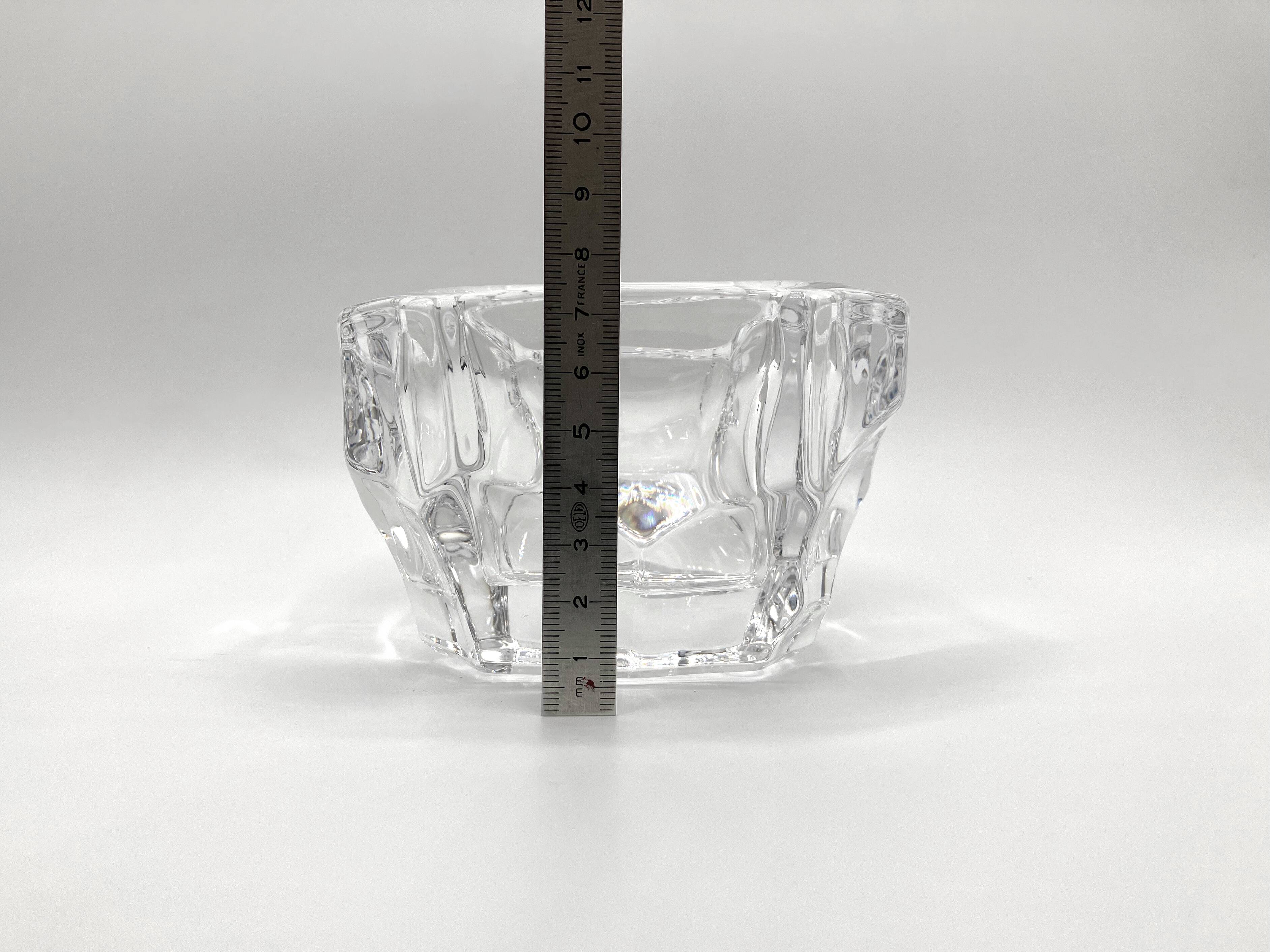Very thick Sèvres crystal empty pocket • Perfect condition • 90s