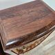 Tuscan Art Decò bedside tables from the 1940s in walnut burl