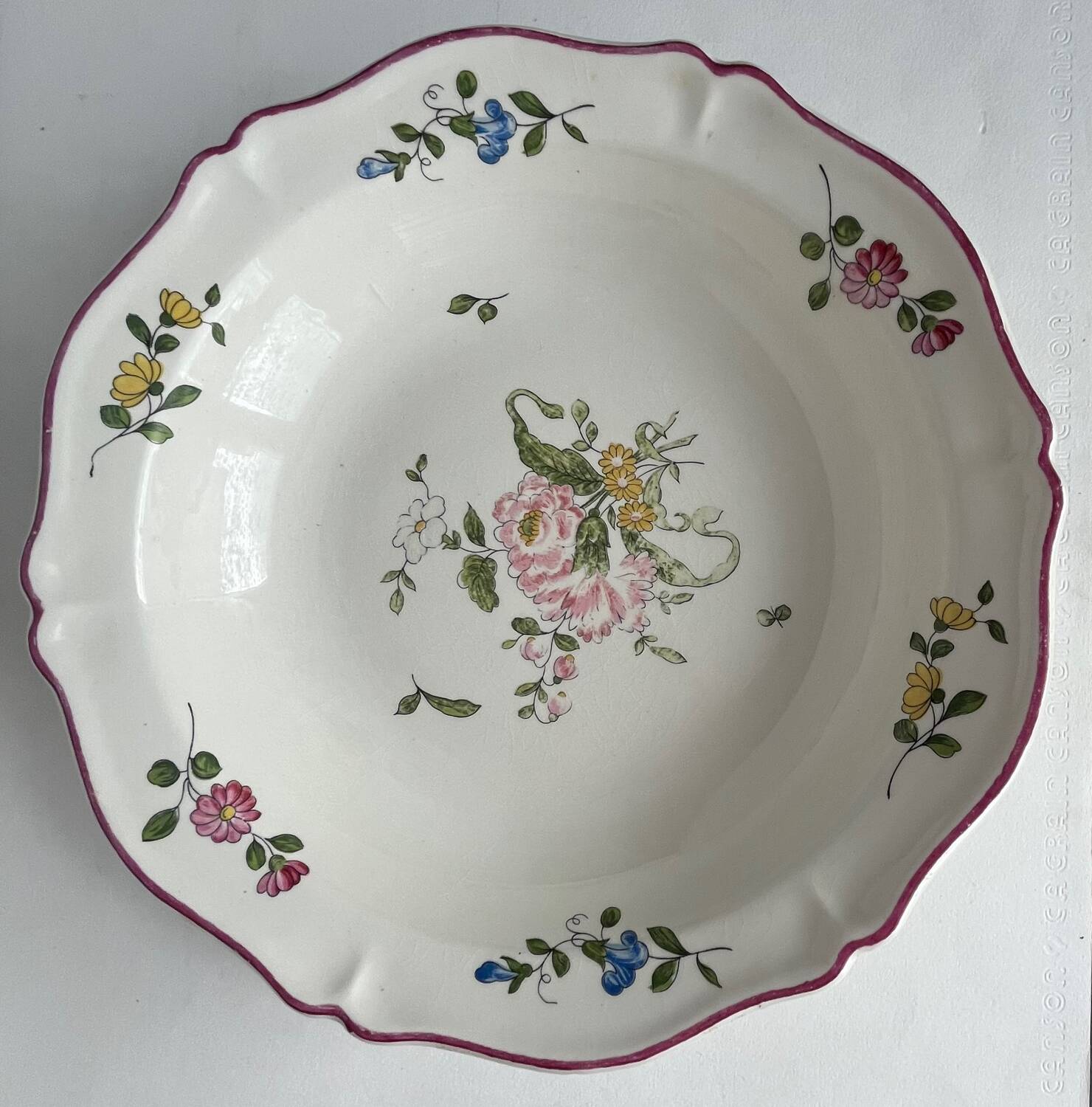 Old hollow dish from Vieux Saint-Amand