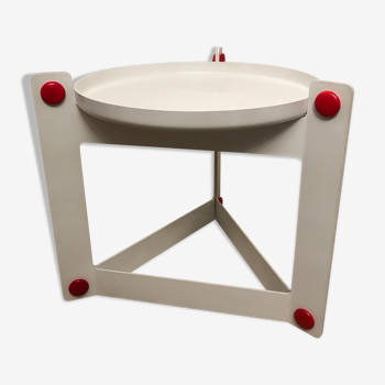 Table d’appoint avec plateau amovible, Luigi Massoni, Guzzini 1970