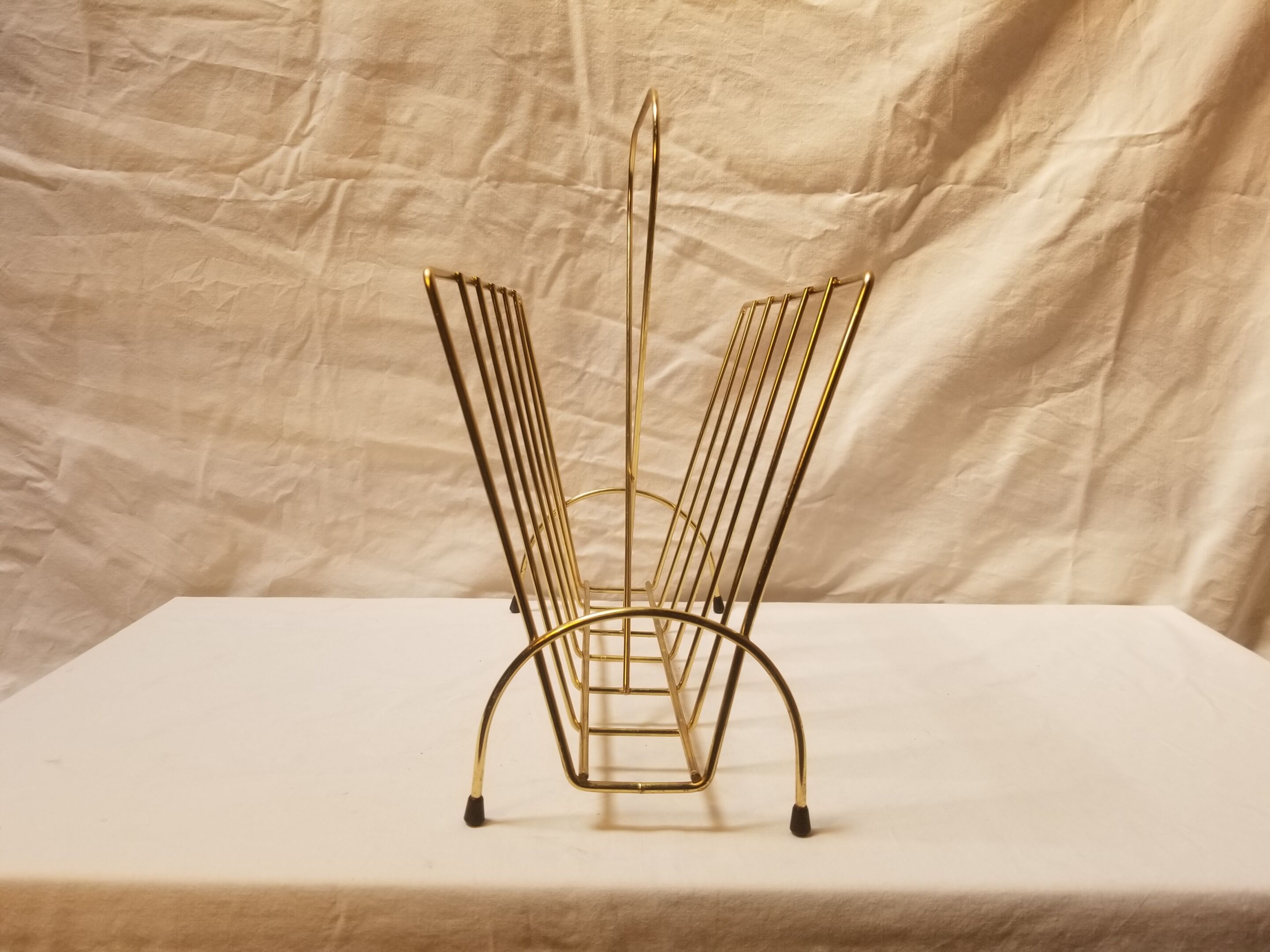 Magazine holder - brass magazine holder with - 60s