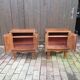 Pair of vintage bedsides