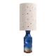 Italian ceramic table lamp with custom shade – 1970