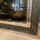 XXL Belgo Chrome Mirror 1970s 130x130cm