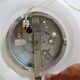 Vintage opaline dome ceiling light from the 60s