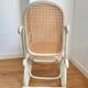 Rocking Chair THONET late 19th century in curved wood with a grey ceruse finish.