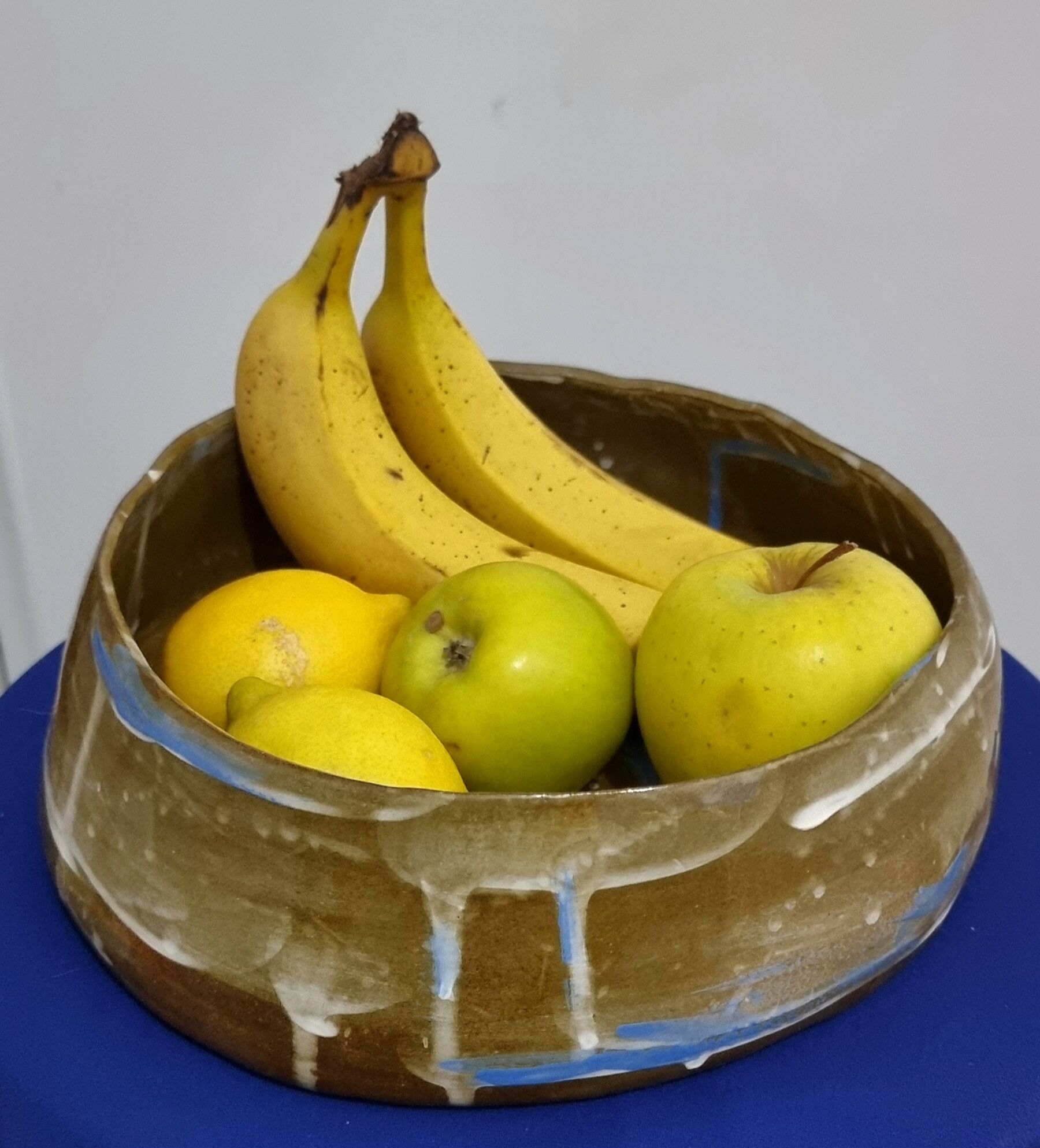 Beautiful ceramic top (glazed stoneware). Unique artist's piece. Handmade.