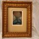 "tenderness of birds", original lithograph by Gilles Nicolas, framed, gilded wood.