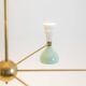 Radiant diablo-shaped chandelier with 12 lights. Contemporary.