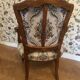 Upholstered chairs in cherry wood, Regency style, Louis XIV with its footrest (set).