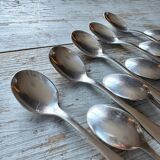Set of 10 ice cream spoons, America, Christofle