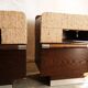 Pair of vintage mid-century bedside tables
