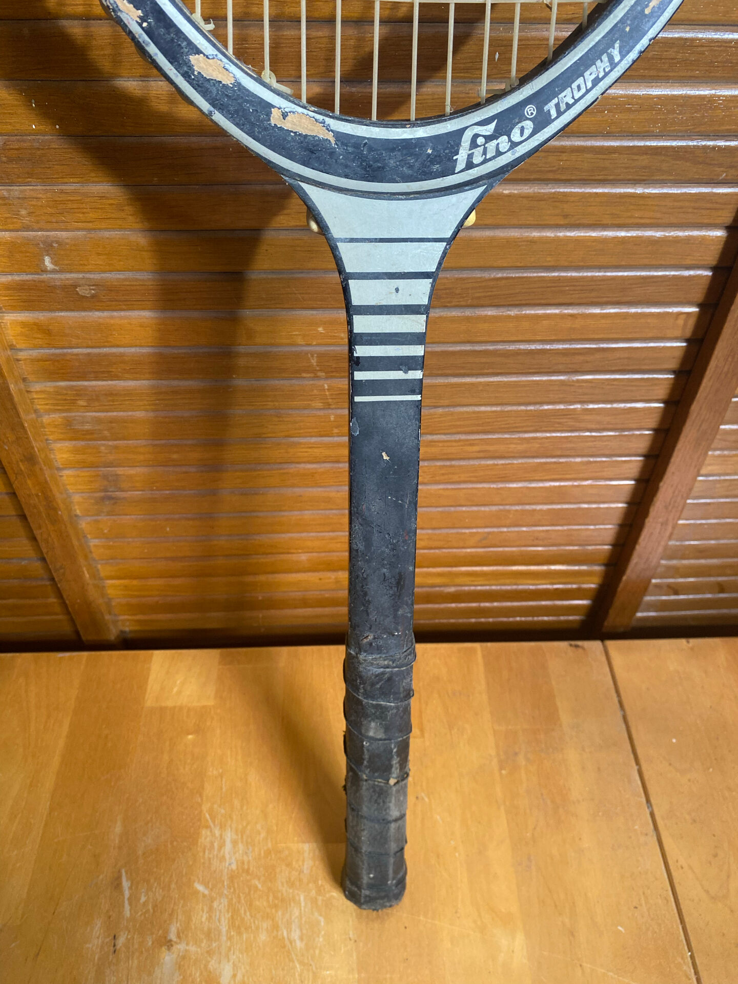 Vintage Wooden Tennis Racket FINO Trophy Sport #E212