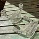 Pair of cut glass candlesticks