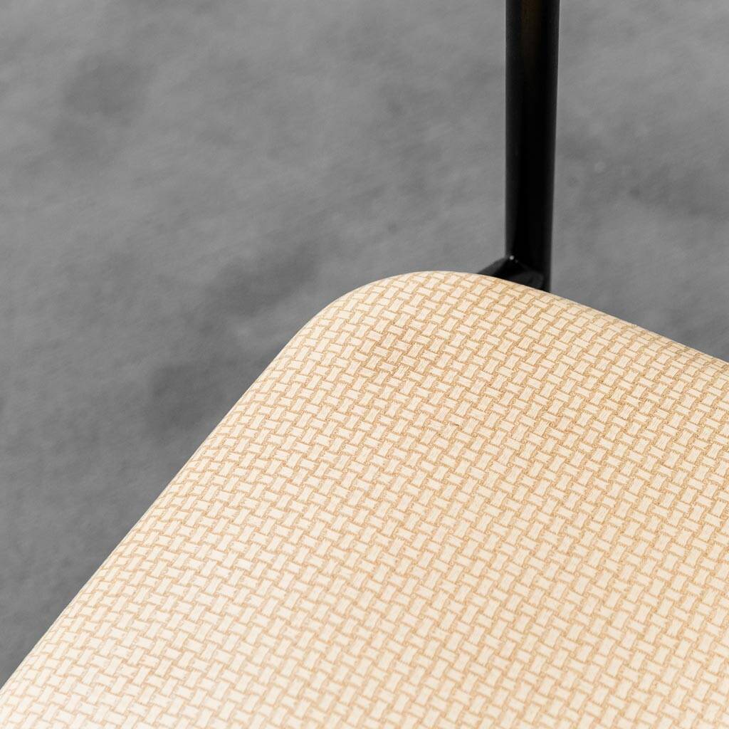 Console in legno 2 sedie in tessuto anni ’60 vintage modernariato