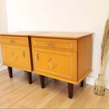 Mid-Century Modern Nightstands: 1970s Krasoprema, Yugoslavia (Set of 2)