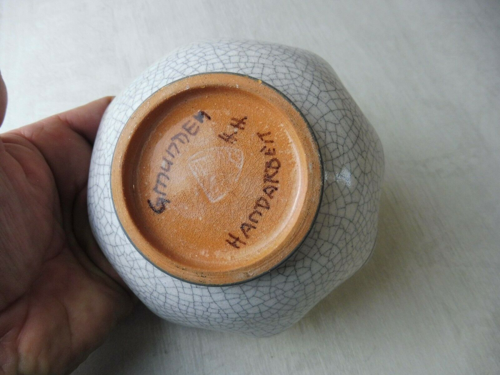 Bowl, ceramic, handmade, from Gmunden