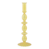 Yellow candle holder