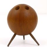 Chandelier Carl Aubock Ball Tripod in Walnut, Austria 1950s