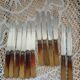 Lot de 12 couteaux style Art Déco