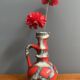 Red fat lava vase by Jopeko model 7201-21