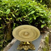 Large brass fruit bowl in Neo-Renaissance style