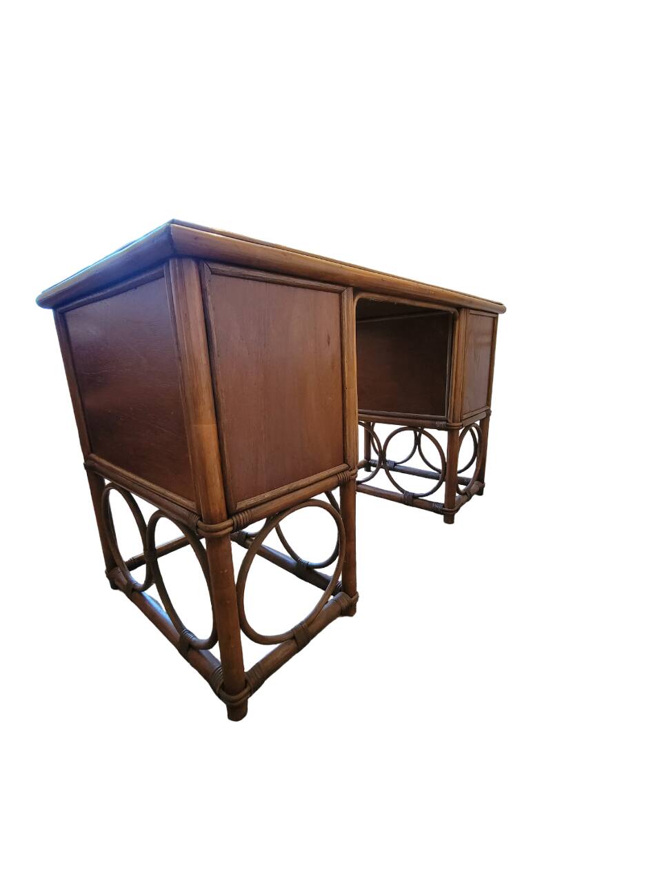 Vintage rattan desk