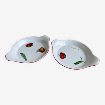 Duo de plats en porcelaine