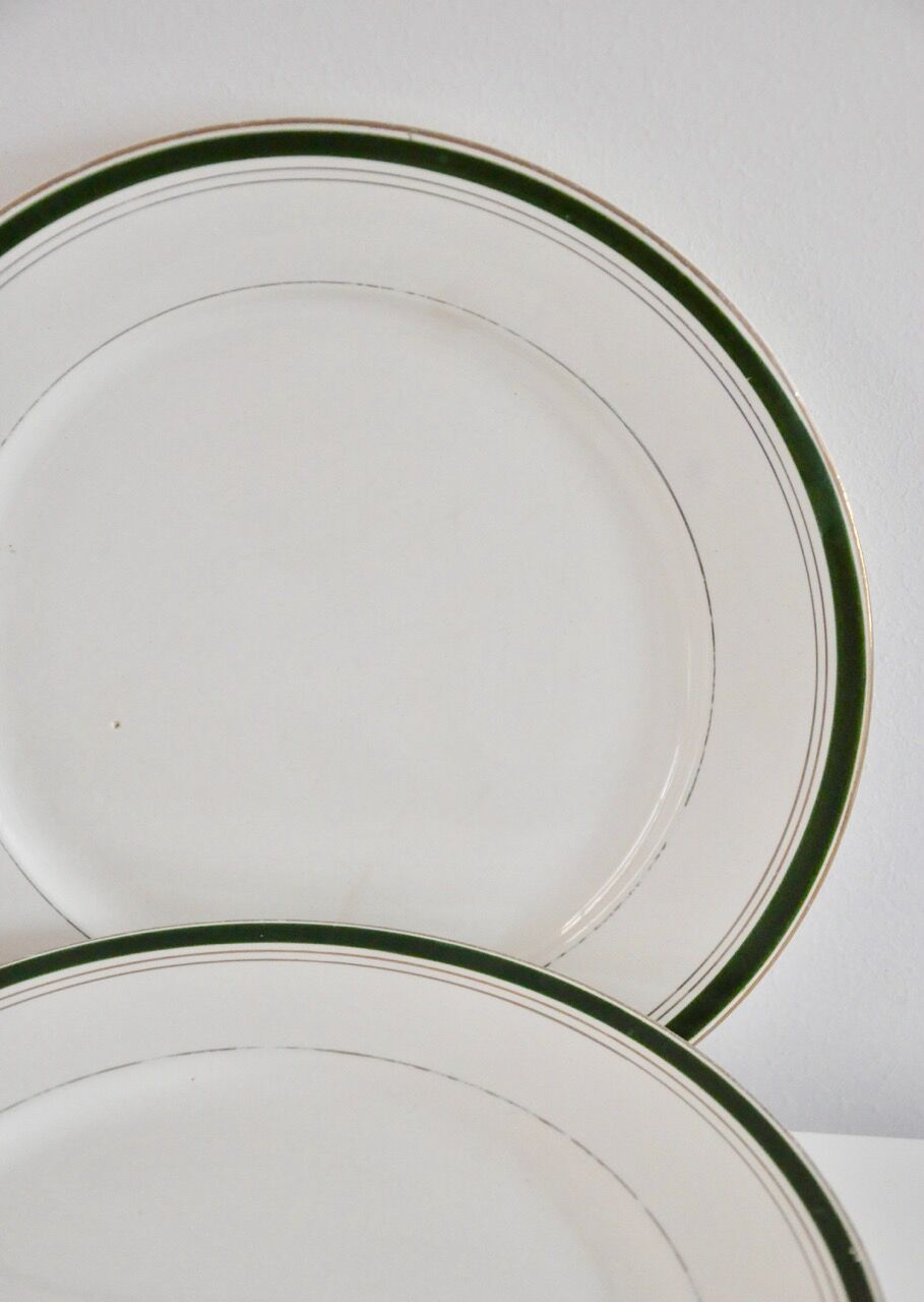 Service of 8 plates Digoin Sarreguemines