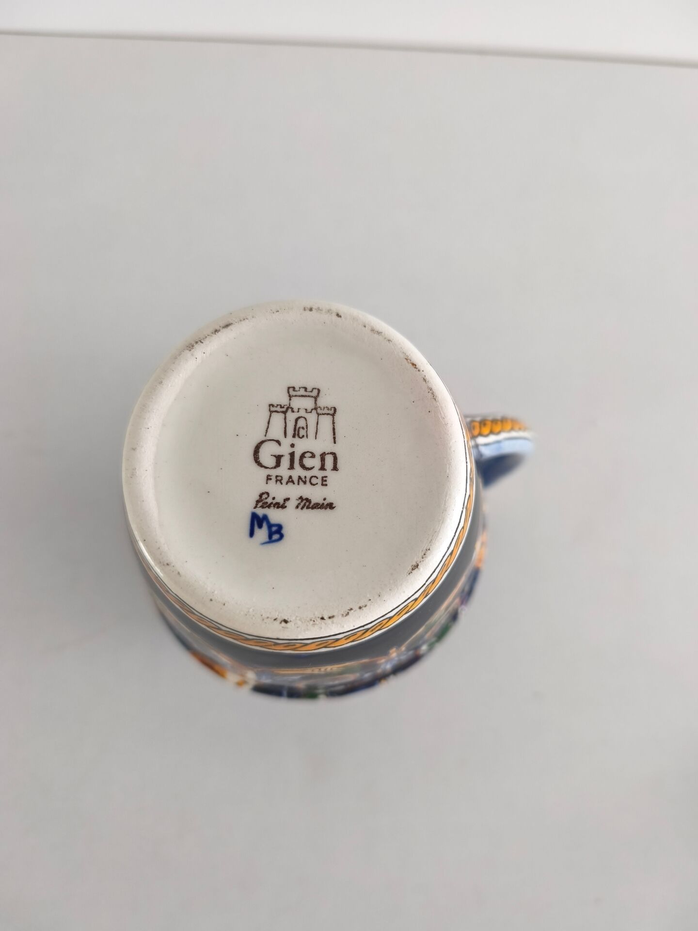 Petit pichet / Pot à lait en faïence de Gien - Renaissance