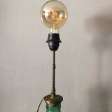 Vintage glass lamp foot