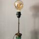 Vintage glass lamp foot